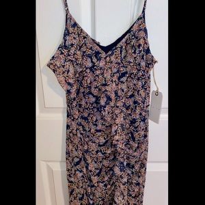 Leith floral midi dress, NWT